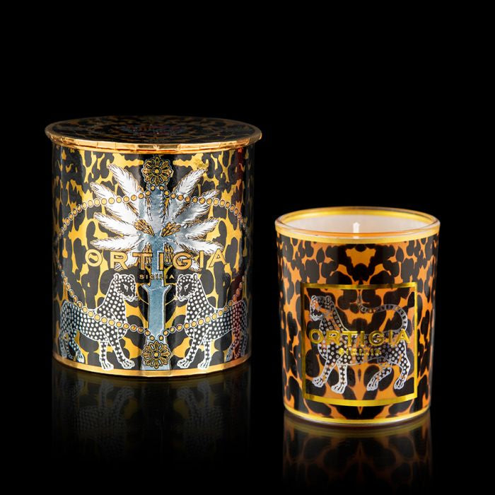 Ortigia Ambra Nera Decorated Candle
