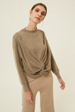 Lantern Top in Taupe