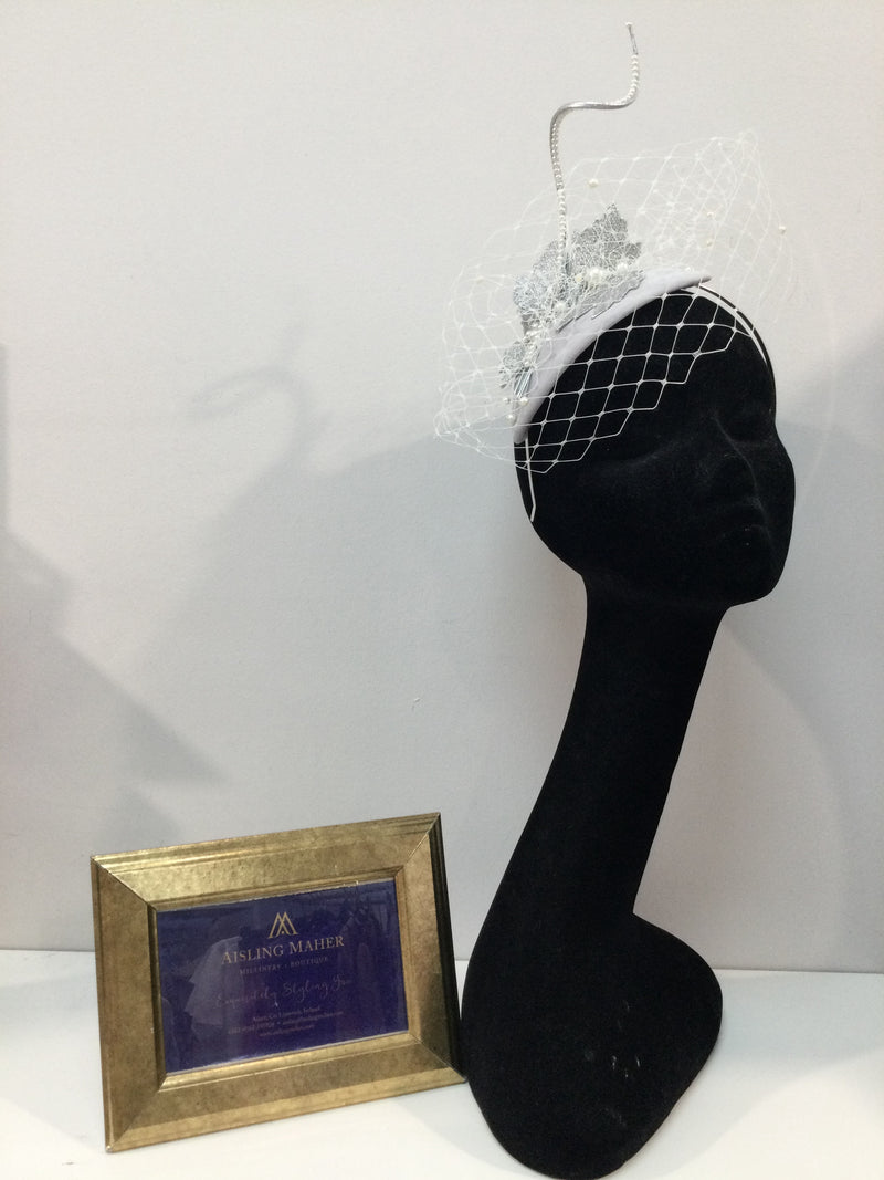 Grey, Silver and Pearl Headpiece