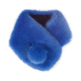 Pom collar royal blue