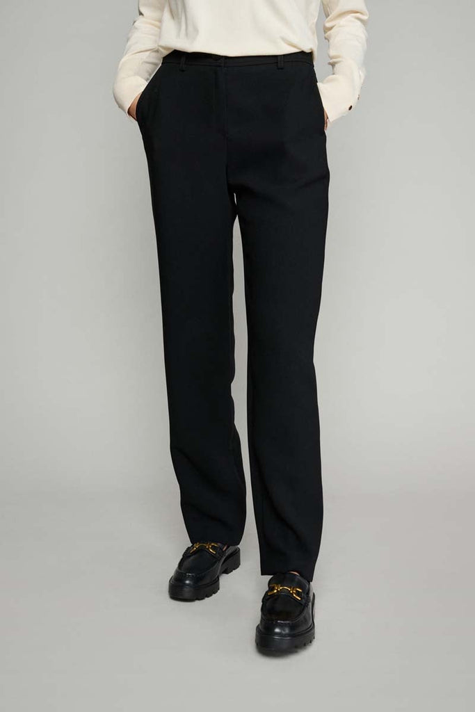 Black trouser straight leg