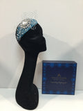 Teal and Silver Teardrop Headpiece