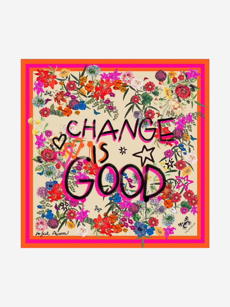 Botanic Quote Silk Scraf