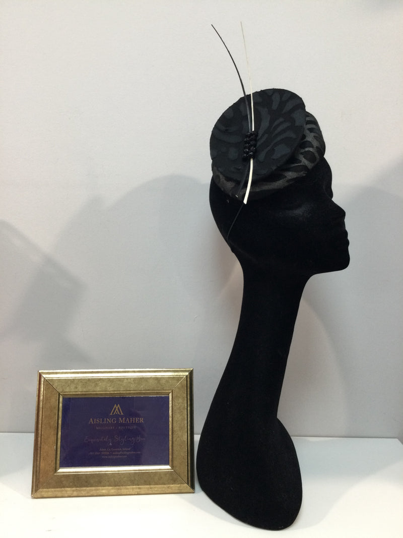 Black and Cream Headpiece