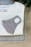 Reversible facemask grey knit