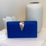 Blue Feather Clutch