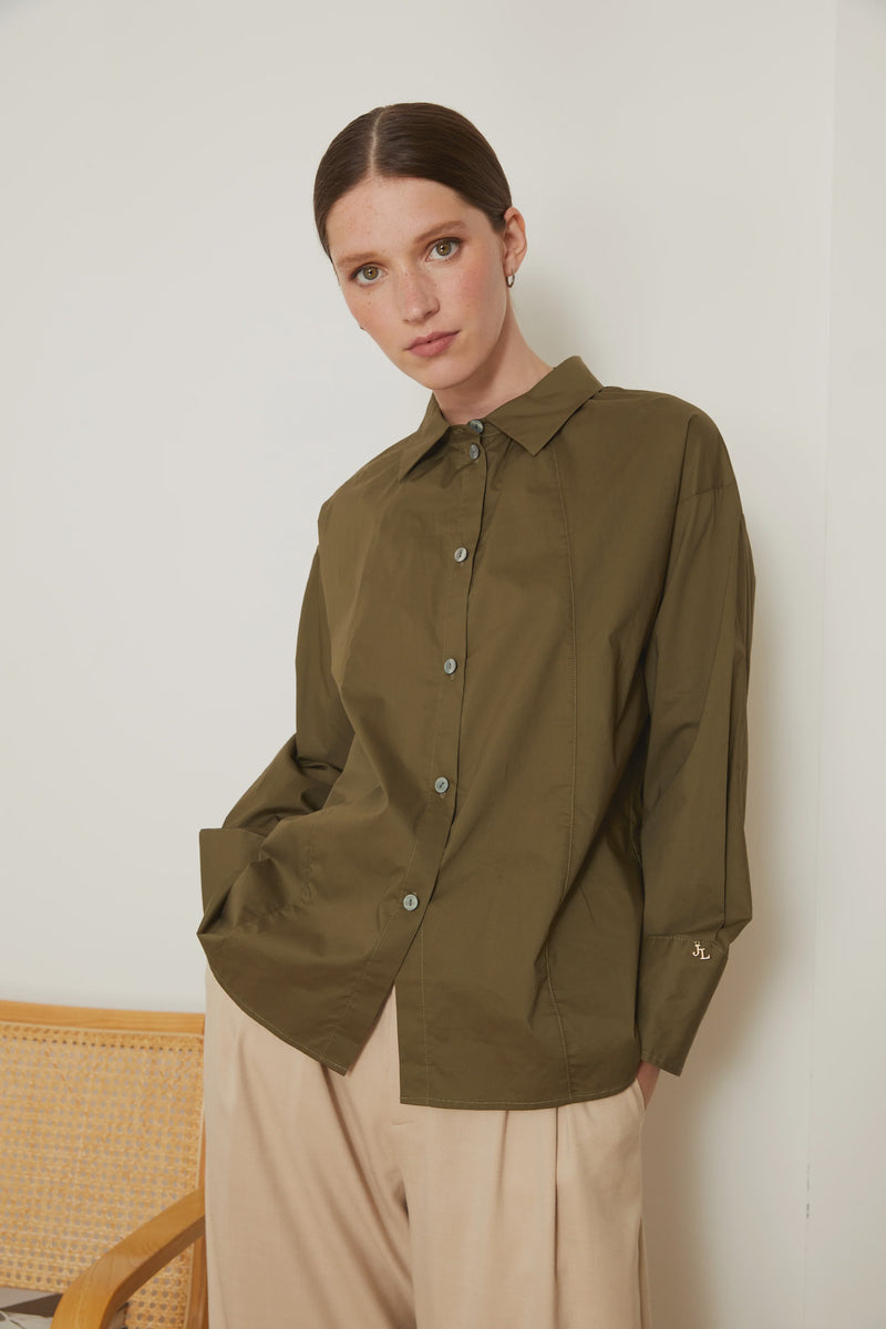 Aimo Khaki Blouse