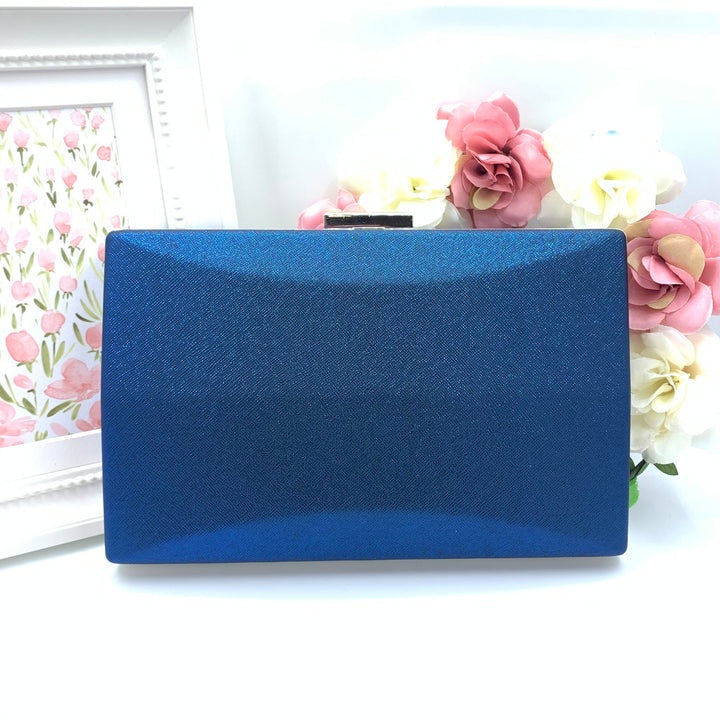 Blue rectangle clutch