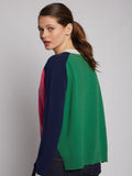 Block coloured cardigan