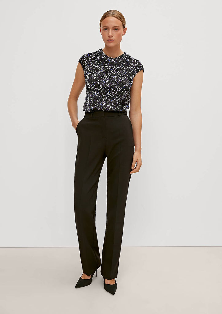 Black Blouse with purple speckles