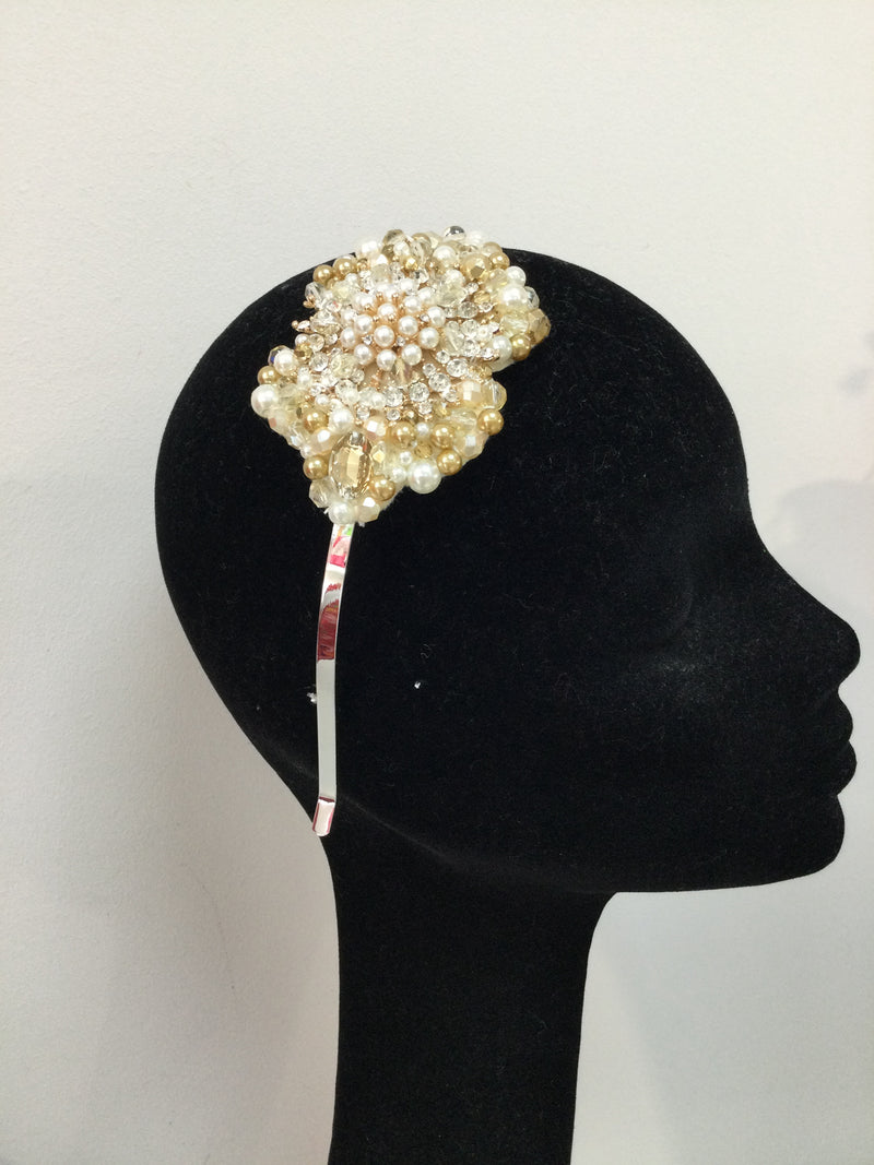 Iris In Pearl , Gold and Bling