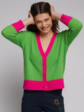Theresa Cardi in Green and Pink
