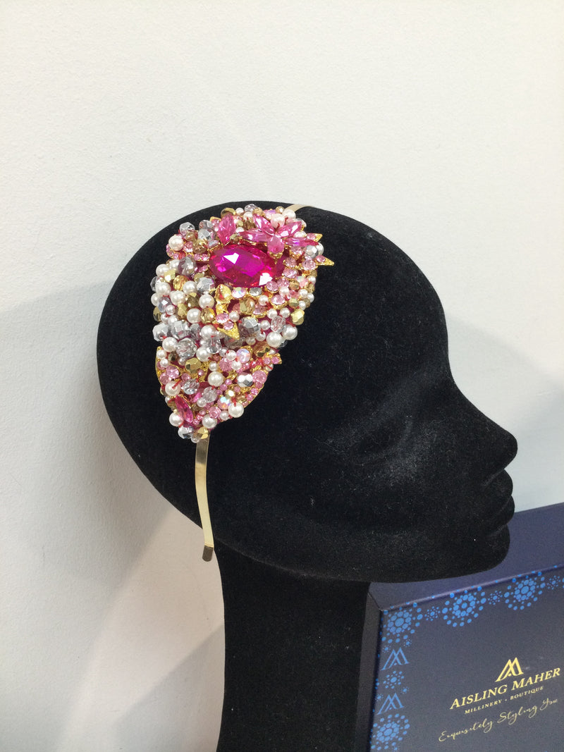 Small hot pink teardrop