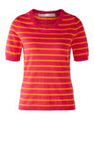 Orange and Pink Striped Sweater