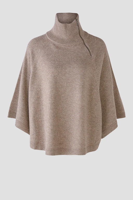 Cape with zip detail