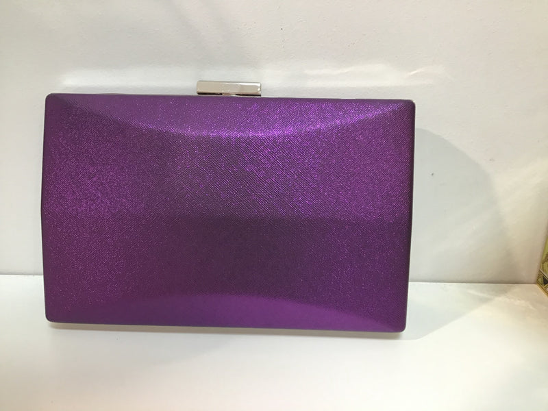 Purple Geometric Clutch