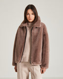 Brown Fur Effect Coat