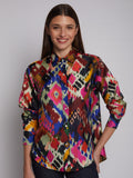Silk ikat shirt