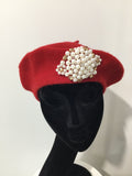 Red Beret with Snowflake