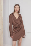 Halbe brown dress