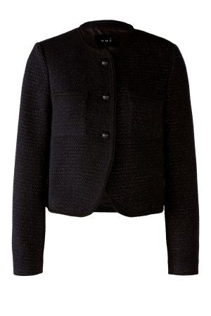 Black box jacket with sparkle detail