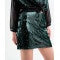 Dark green sequin mini skirt