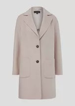 Loose fit coat in light beige