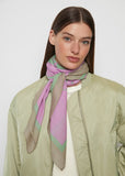 Lavender and green scarf