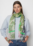 Ink lavender and green scarf