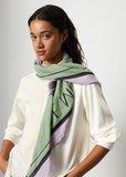 Lavender ink and green scarf