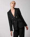 Tweed jacket with sparkle