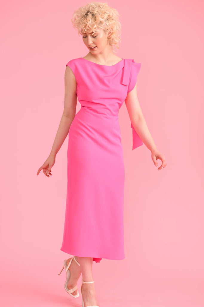Gianna Dress in Barbie Pink
