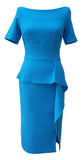 Jayne Dress in Malibu Blue