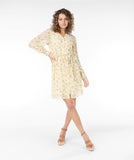 Lemon Floral Shirt Dress