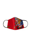 Red Floral Reversible Mask
