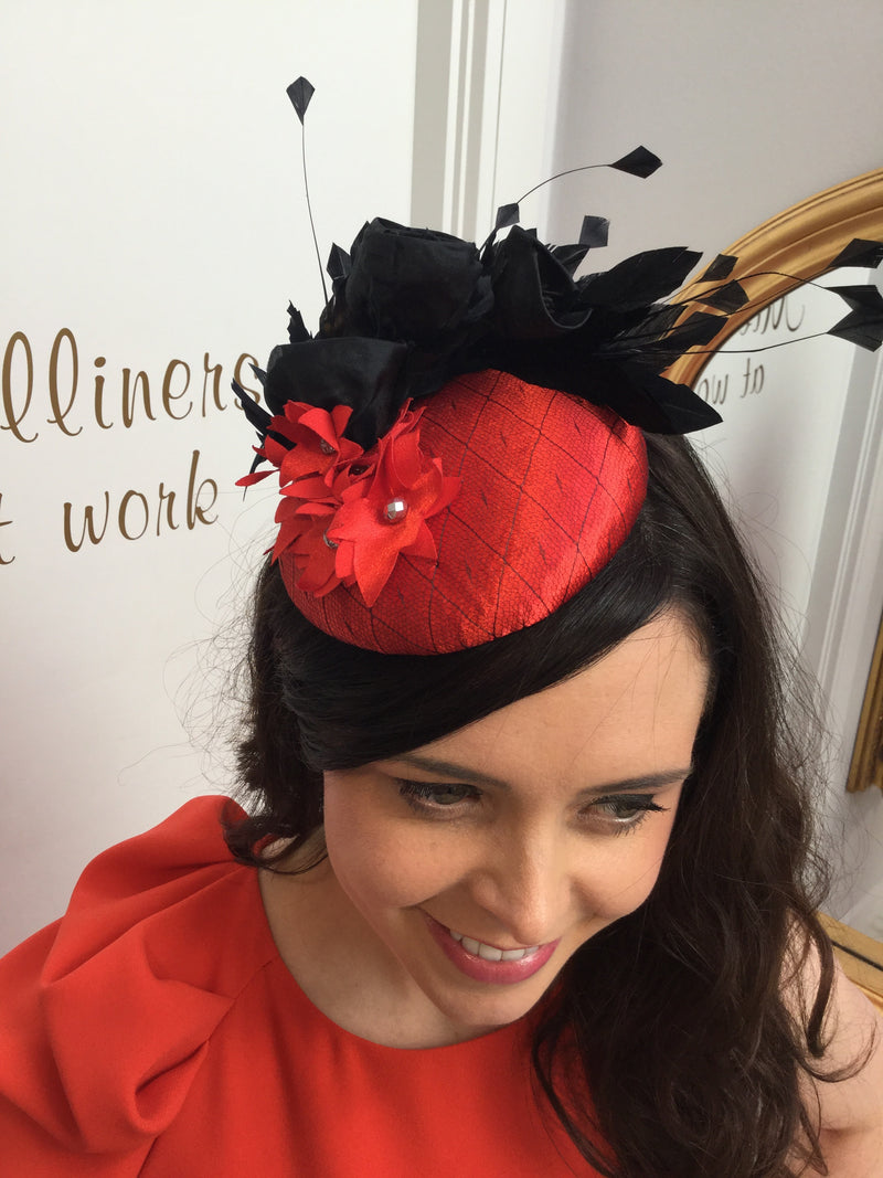 red black headpiece
