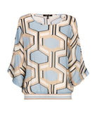 Blouse with Geometrical Print