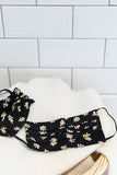 Reversible facemask yellow daisy
