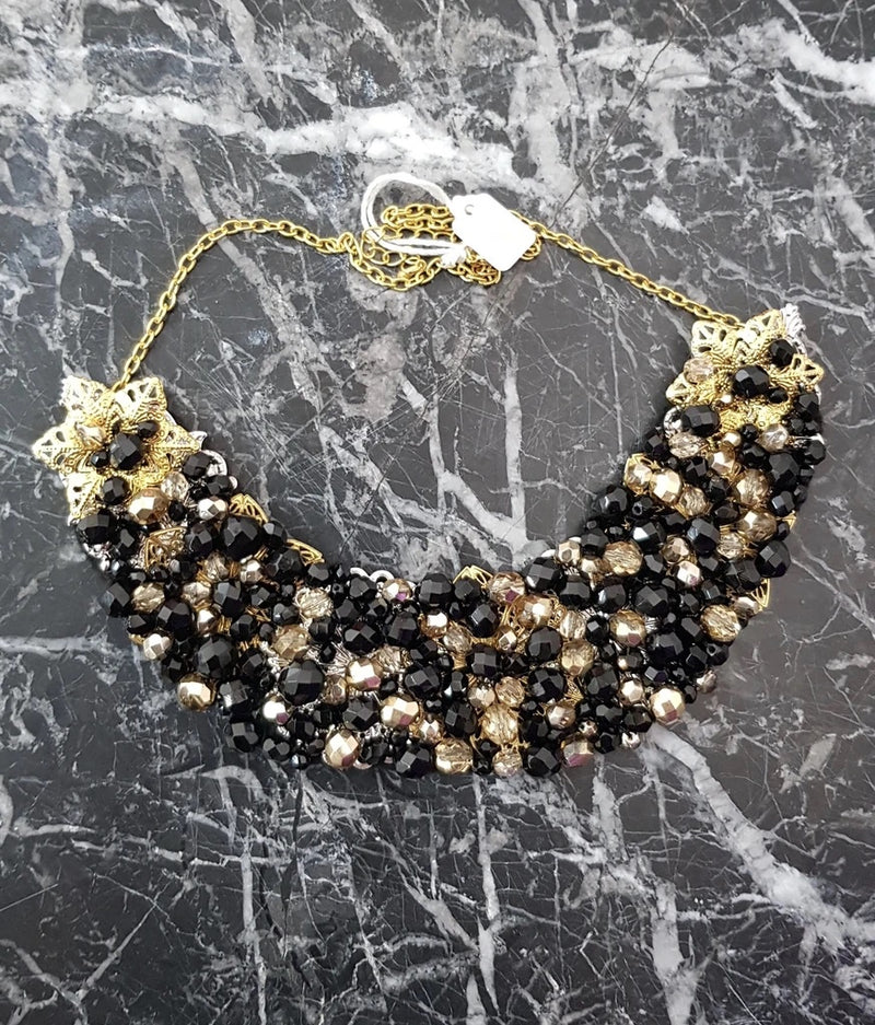 Small Collar - Black & Gold