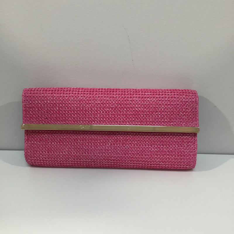Willow Pink Mesh Clutch