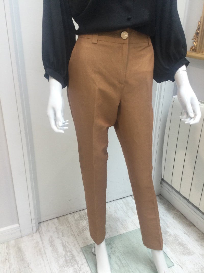 Caramel Linen Trousers