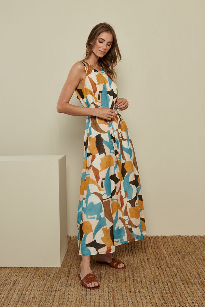 Maxi Dress in Graphic Print