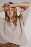 Cappuccino Knit Sweater in Wool and Alpaca Blend