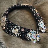 Large Collar - Black & Rose Gold