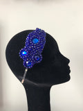 Plumeria Headpiece in Royal Blue