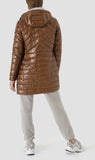 Brown Fitted Puffa Coat