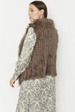 Purple Mocha Fox & Coney Fur Gilet