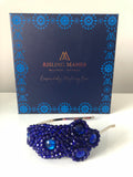Plumeria Headpiece in Royal Blue