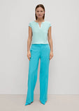 Top with Notch Neckline in Pastel Turquoise