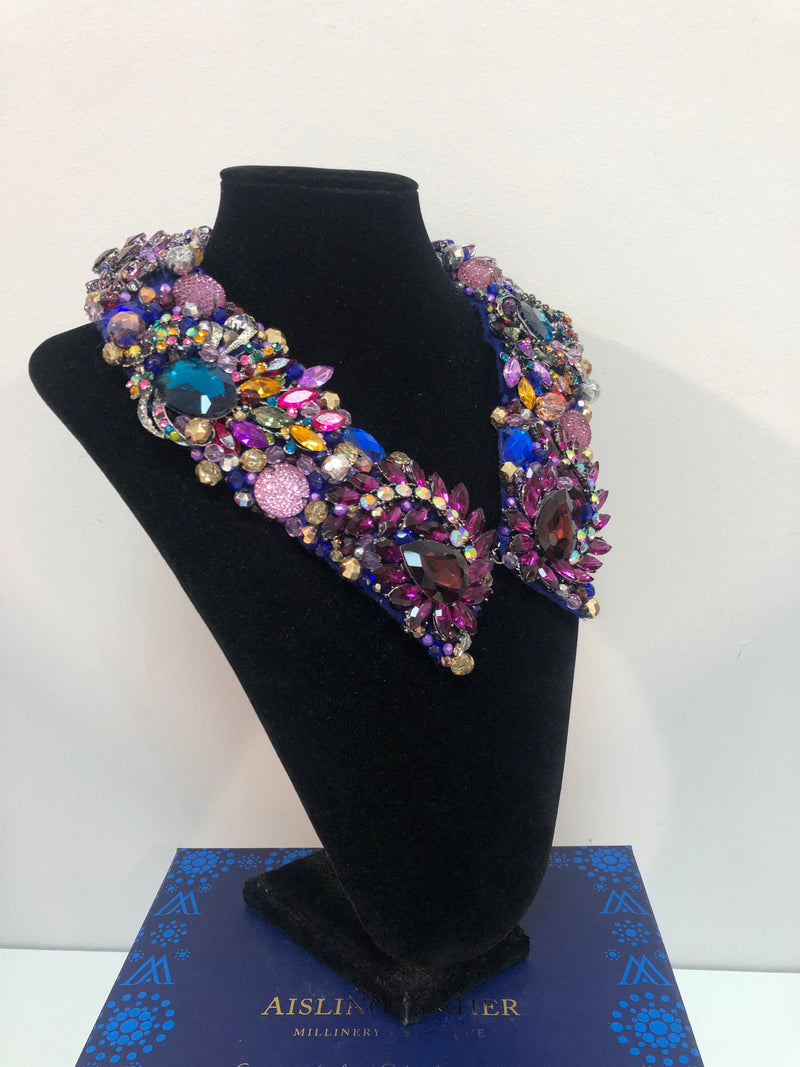 Large Collar - Purple Blue & Multicoloured